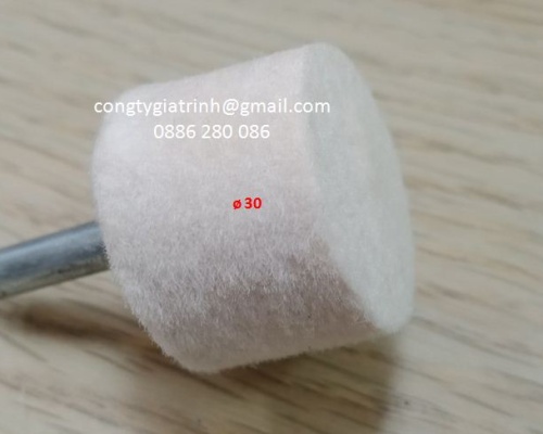 Nỉ trắng trụ 6X30