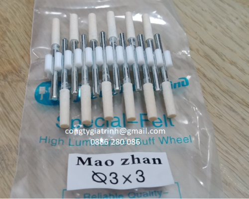 Nỉ trắng trụ ø3x3 maozhan