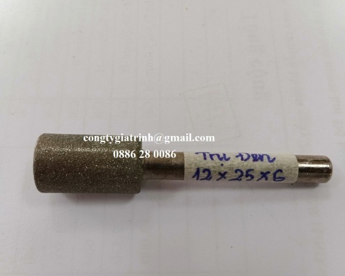MŨI MÀI KIM CƯƠNG TRỤ ĐEN CÁN 6