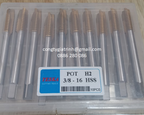 TARO THẲNG VÀNG HSS 3/8-16UNC_TESKA