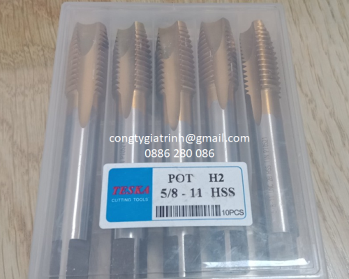 TARO THẲNG VÀNG HSS 5/8-11UNC_TESKA