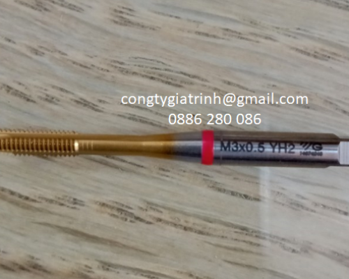 Taro thẳng vàng M3X0.5