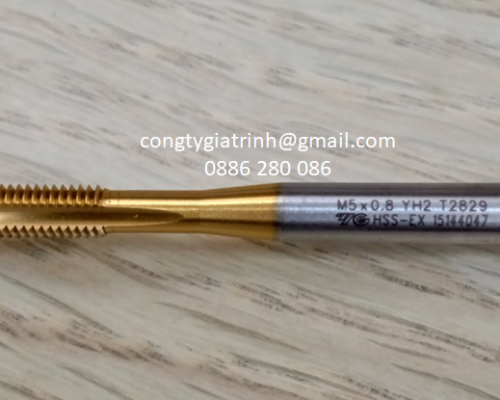 Taro thẳng vàng M5X0.8
