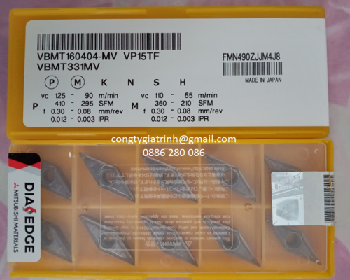 MẢNH DAO VBMT160404MV VP15TF