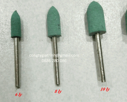 ĐẦU MÀI CAO SU XANH NHỌN