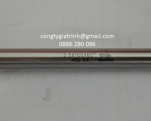 Khoan tâm trắng M2.5X8X100X60 YG