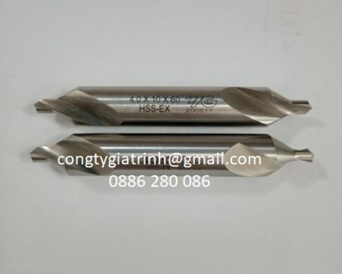 Khoan tâm trắng HSS M4.0X10X60⁰ YG