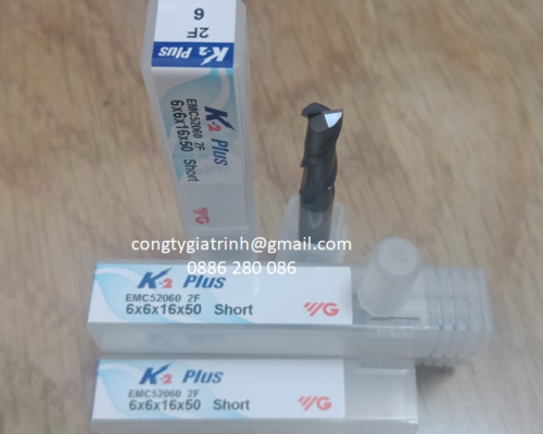 Dao phay hợp kim K2 Plus D6X16X50X2T YG