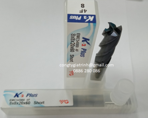 Dao phay hợp kim K2 Plus D8X20X60X4T YG