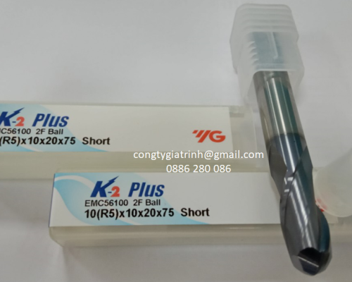 Dao phay hợp kim K2 Plus D10R5X20X75X2T YG