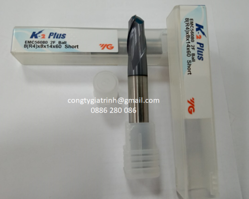 Dao phay hợp kim K2 Plus D8R4X14X60X2T YG