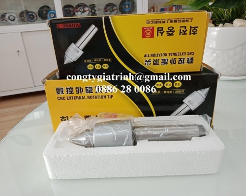 Mũi chống tâm máy tiện (quay) MT3_HỢP KIM