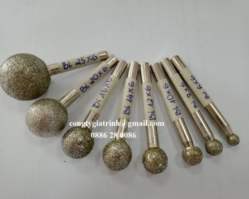 MŨI MÀI KIM CƯƠNG TRÒN CÁN 6 (CÁN XOÀN BI)