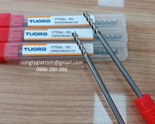 Dao phay nhôm GT55AL-D4X20X100X3T