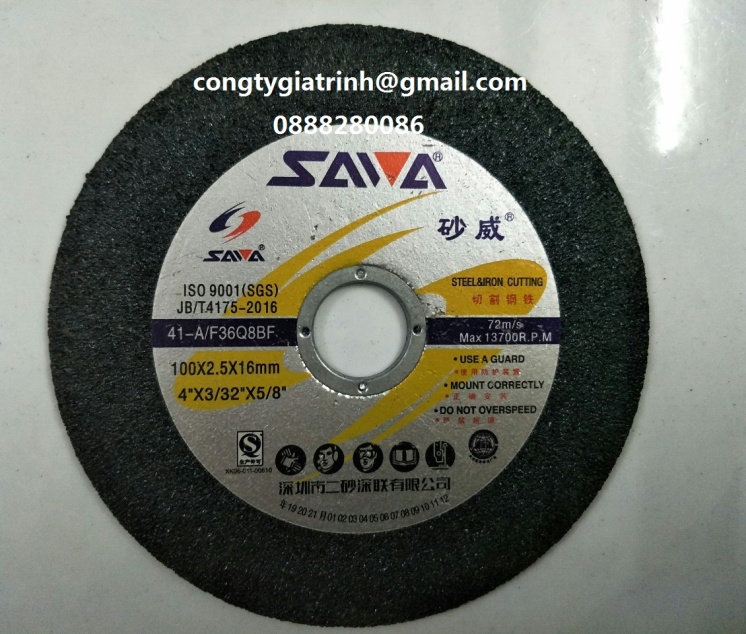 Đá cắt kim loại 100x2.5x16