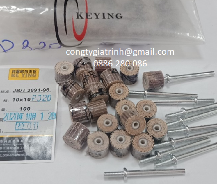 Nhám xếp 10x10x3 #320