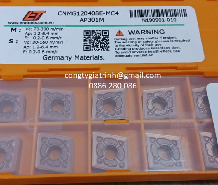 MẢNH DAO CNMG120408E-MC4- AP301M