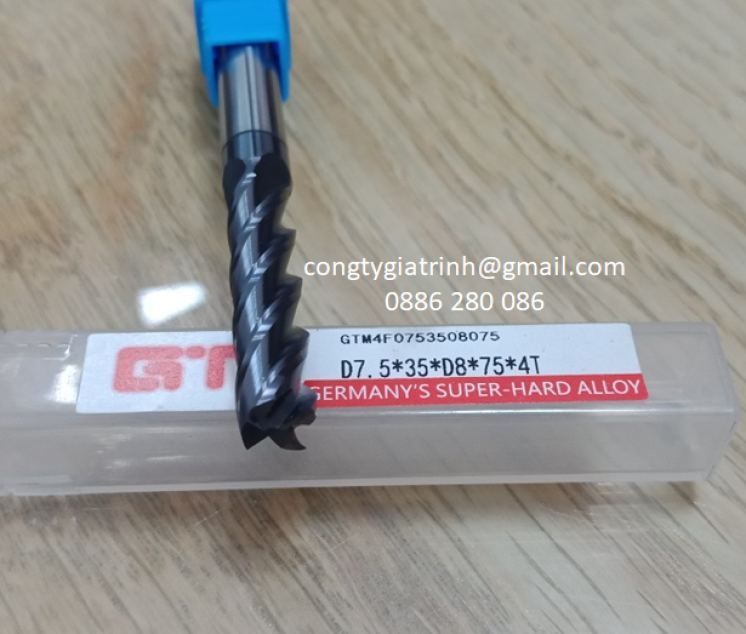 Dao phay Inox D7.5X35XD8X75X4T