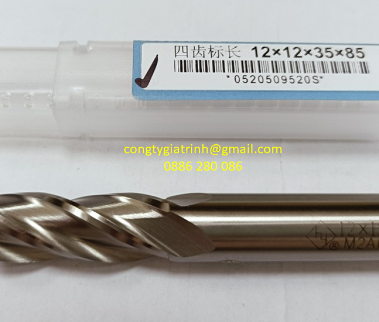 Dao phay thép gió D12X35XD12X85X4T