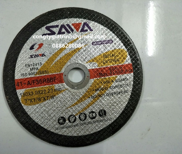 ĐÁ CẮT KIM LOẠI 180X3.0X22.23 (LƯỚI)
