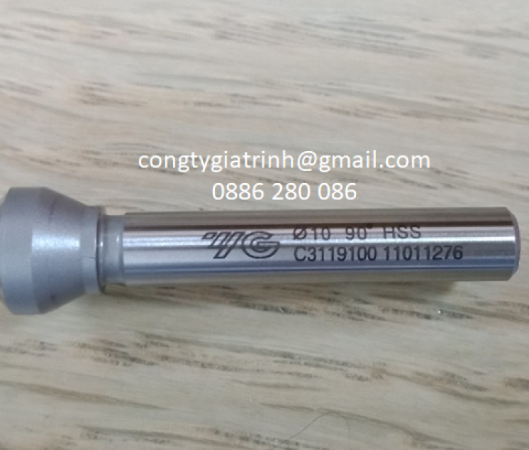DAO PHAY VÁT MÉP 1 ME HSS -Ø10xØ6x45-90º YG