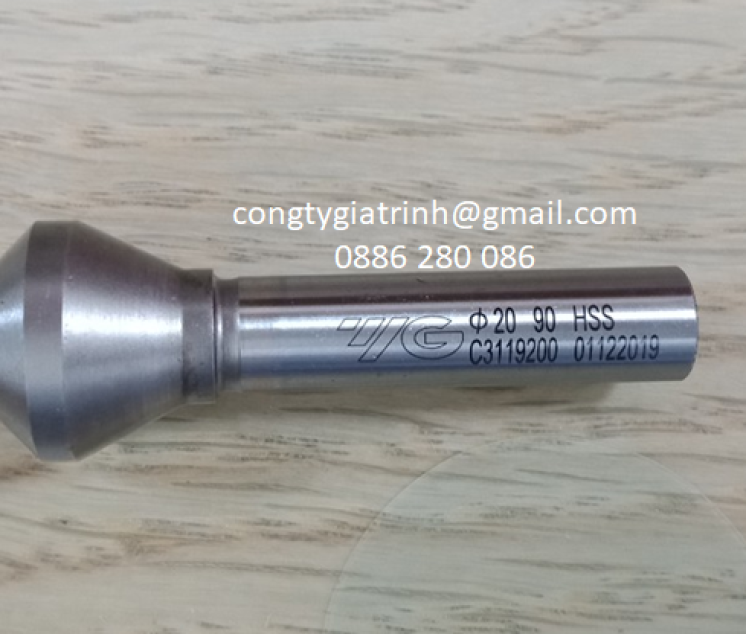 DAO PHAY VÁT MÉP 1 ME HSS -Ø20xØ10x65-90º YG