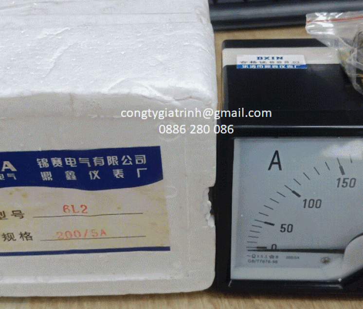 ĐỒNG HỒ AMPE KẾ 6L2 200/5A