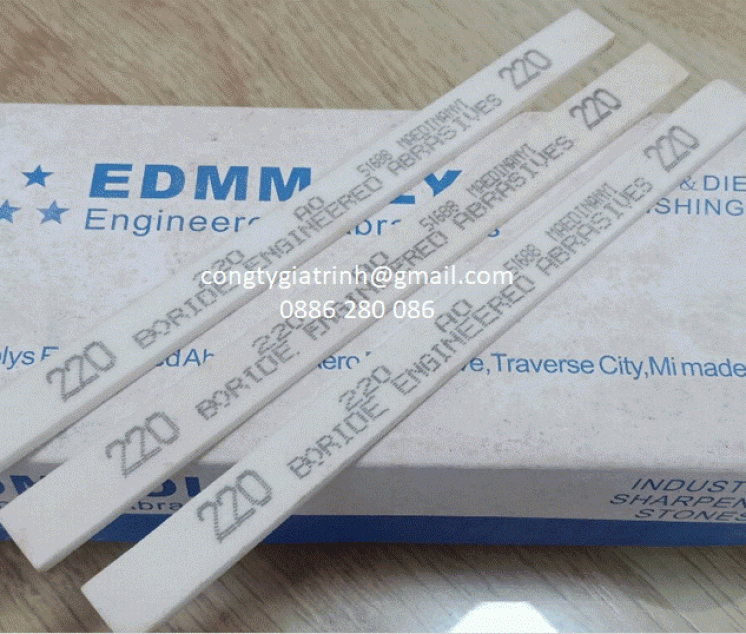 ĐÁ MÀI DẦU EDM 3X12X150#220 - MÀU TRẮNG