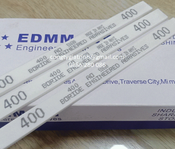 ĐÁ MÀI DẦU EDM 3X12X150#400 - MÀU TRẮNG