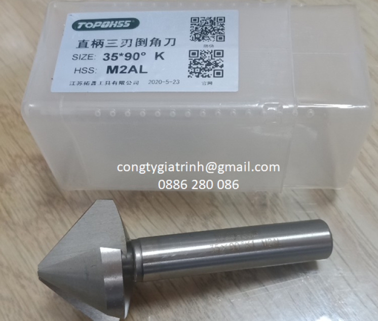 DAO PHAY VÁT MÉP 3 ME HSS -35X90º TOPO