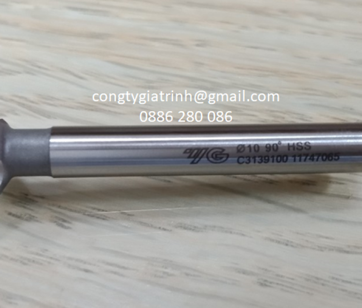 DAO PHAY VÁT MÉP 3 ME HSS -Ø10xØ6x50-90º YG