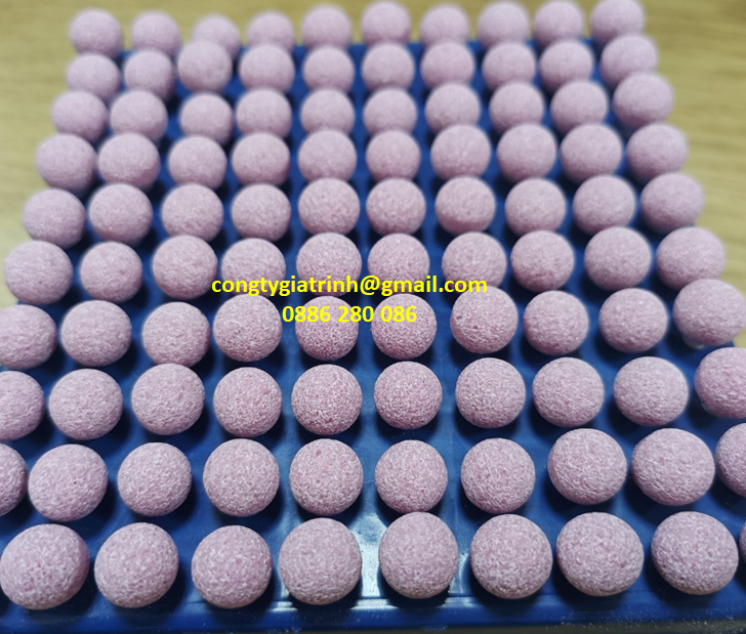 Bộ đá cây tròn 3X10 Màu hồng