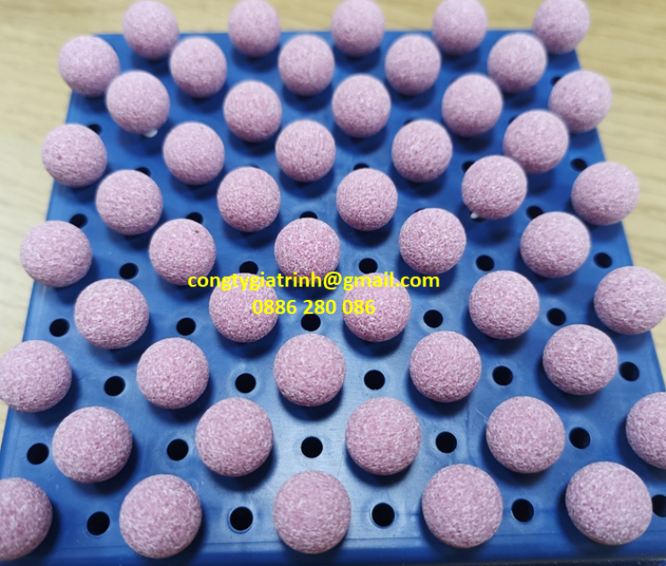 Bộ đá cây tròn 3X12 Màu hồng