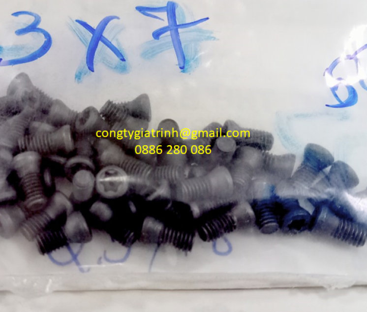 Ốc xiết mảnh dao 3mm/3.5mm