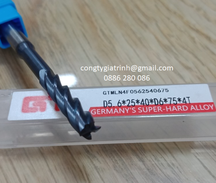 Dao phay Inox D5.6X25X40XD6X75X4T