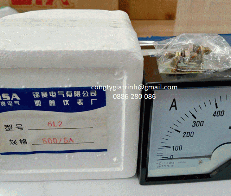 ĐỒNG HỒ AMPE KẾ 6L2 500/5A