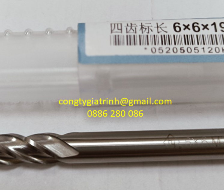 Dao phay thép gió D6X19XD6X63X4T