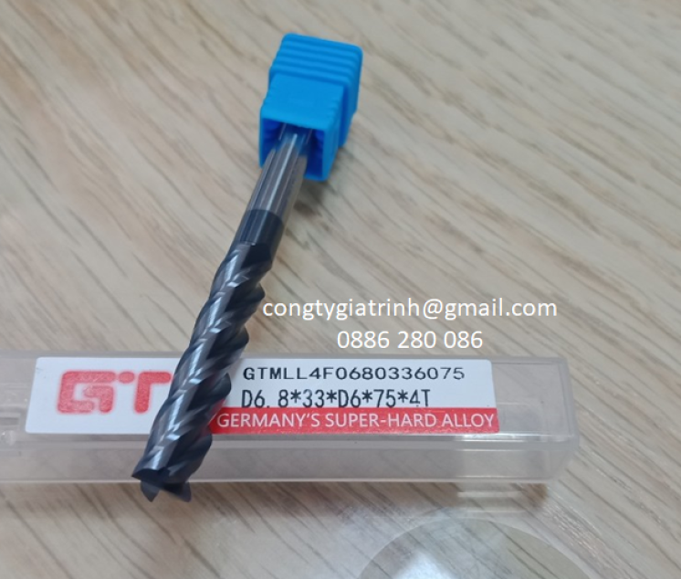 Dao phay Inox D6.8X33XD6X75X4T