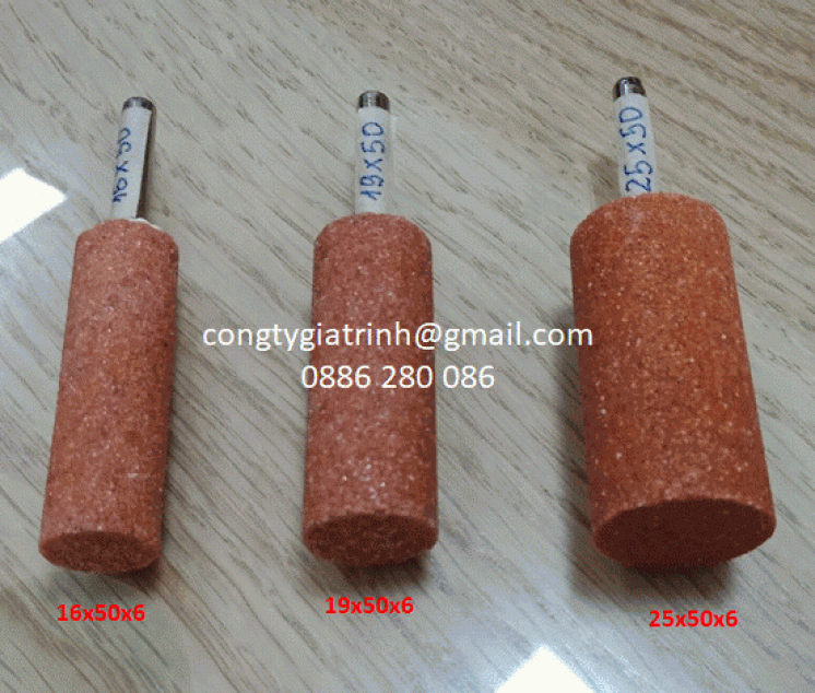 ĐÁ MÀI CÀ LEM TRỤ DÀI 50 CÁN 6 - 38A MÀU CAM