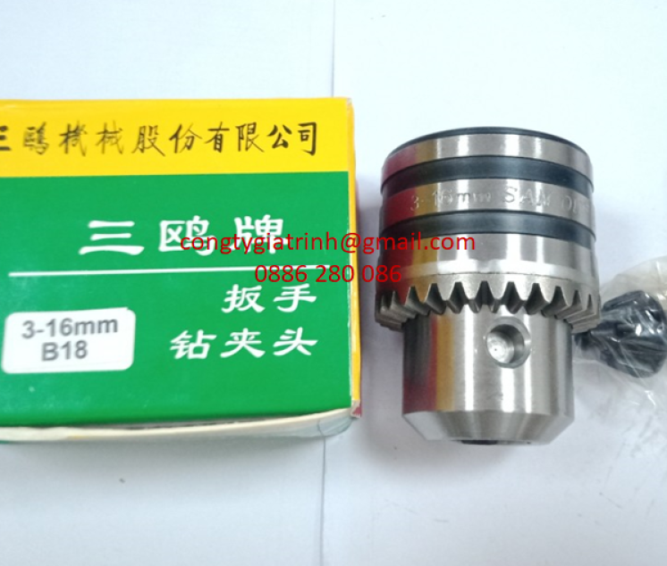 ĐẦU KẸP MŨI KHOAN B18-3-16mm