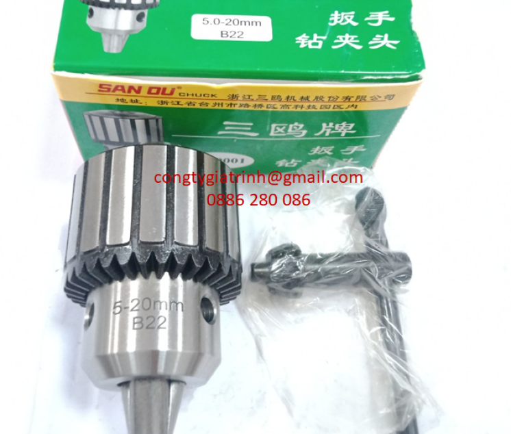 ĐẦU KẸP MŨI KHOAN B22-5-20mm