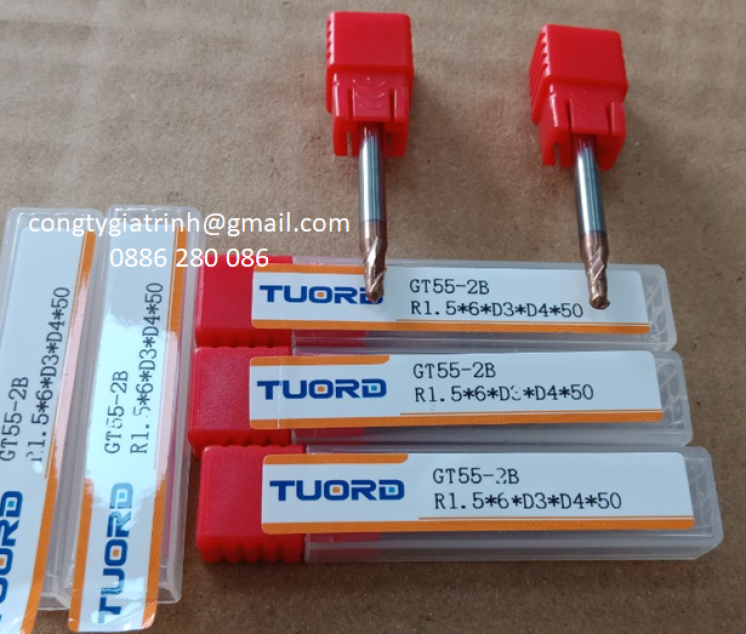 Dao phay GT55 D3R1.5X6XD4X50X2T