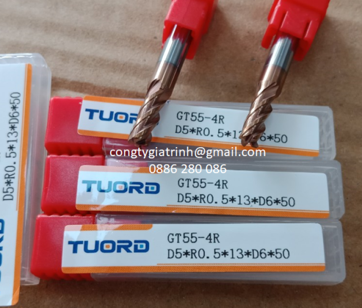 Dao phay GT55 D5R0.5X13XD5X50X4T