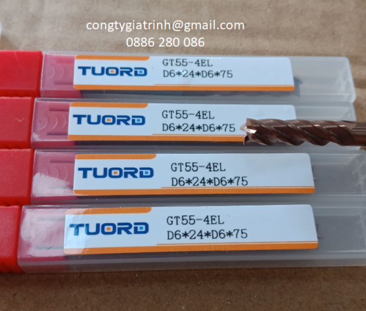 Dao phay GT55 D6X24X75X4T
