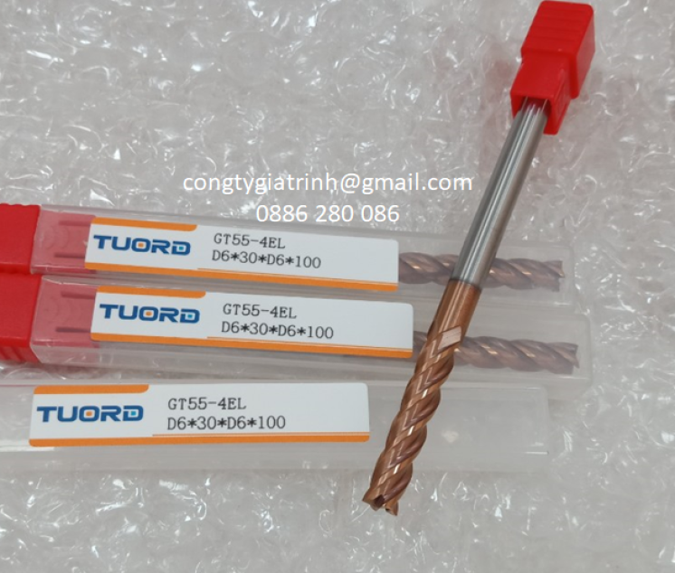 Dao phay GT55 D6X30X100X4T
