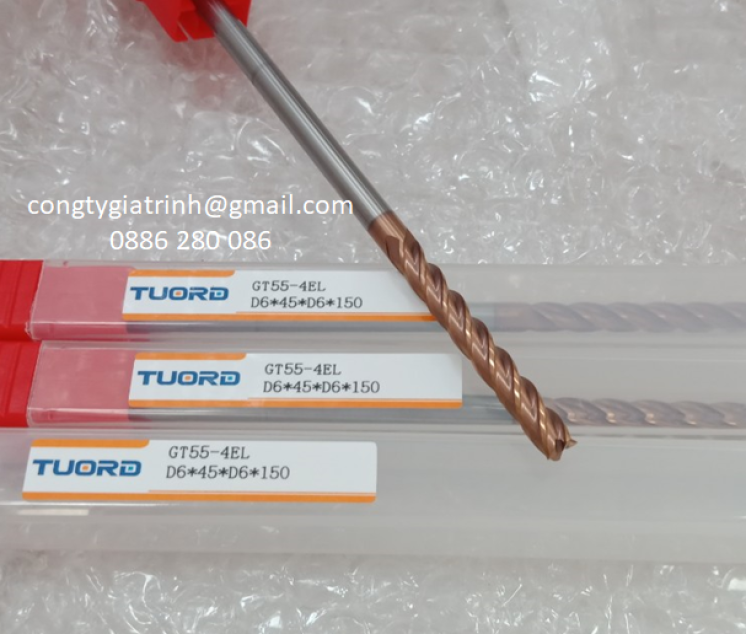Dao phay GT55 D6X45X150X4T