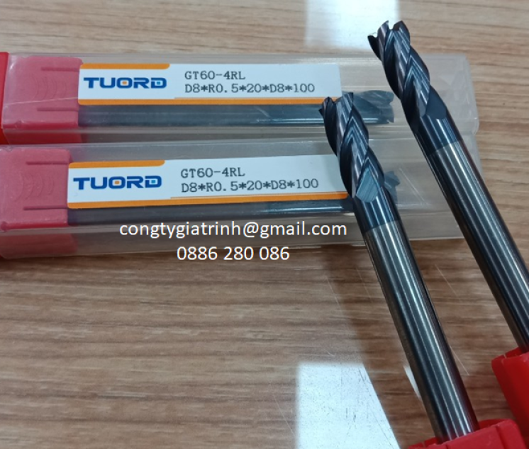 Dao phay GT60 D8R0.5X20X100X4T