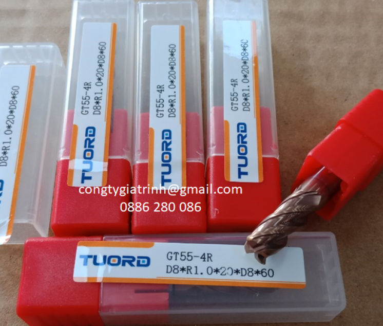 Dao phay GT55 D8R1X20X60X4T