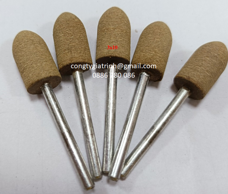Đầu mài da bò nhọn 3x10