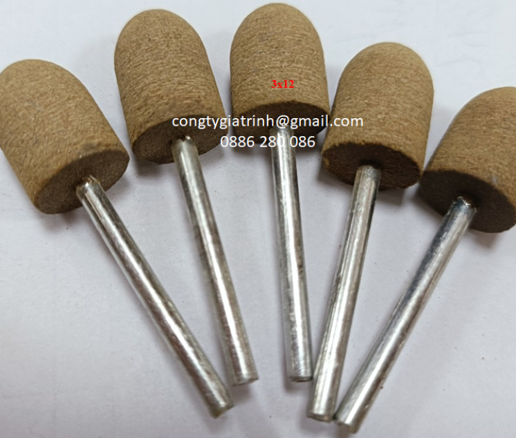 Đầu mài da bò nhọn 3x12